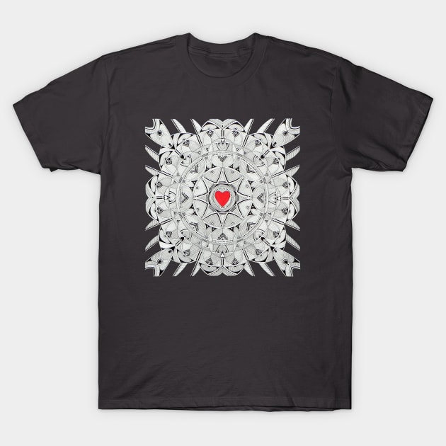 sacred Heart T-Shirt by federicocortese